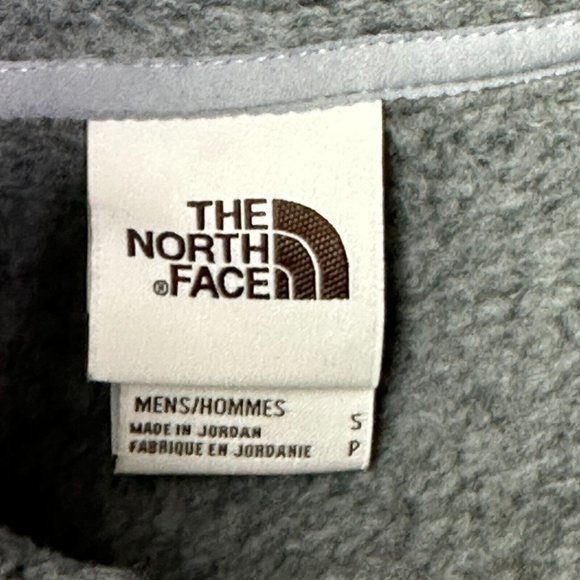 The North Face Sweater Fleece Vest Men's Medium S Gray Full-Zip w/Logos New NWT - Picture 5 of 11